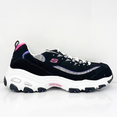 

Skechers Womens D Lites 149060 Черная повседневная обувь Кроссовки Размер 11, Черный, D Lites