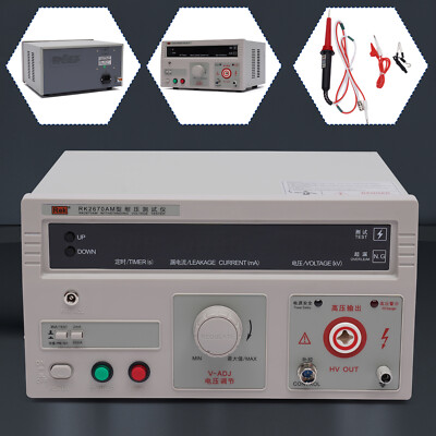 110V RK2670AM Withstand Voltage Tester 100VA  AC 5KV Power Hi-pot Tester 0~99s