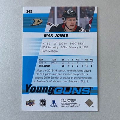 2019 Upper Deck Series 1 #242 Max Jones RC Young Guns