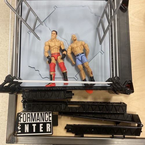 WWE Wrekkin Performance Center Wrestling Ring Playset with Action Figures eBay