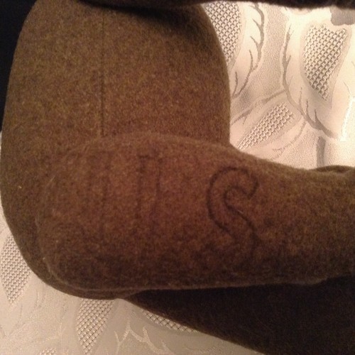 Hugo Koch Germany, The Original GI Teddy Bear W/ Army Green Wool & Growler