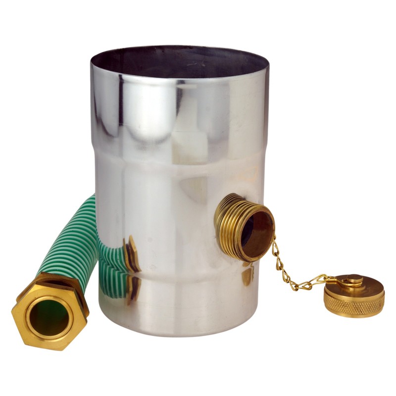 Zambelli Titanzink Regenwassersammler Komplettset Regensammler FÃ¼Llautomat Zink