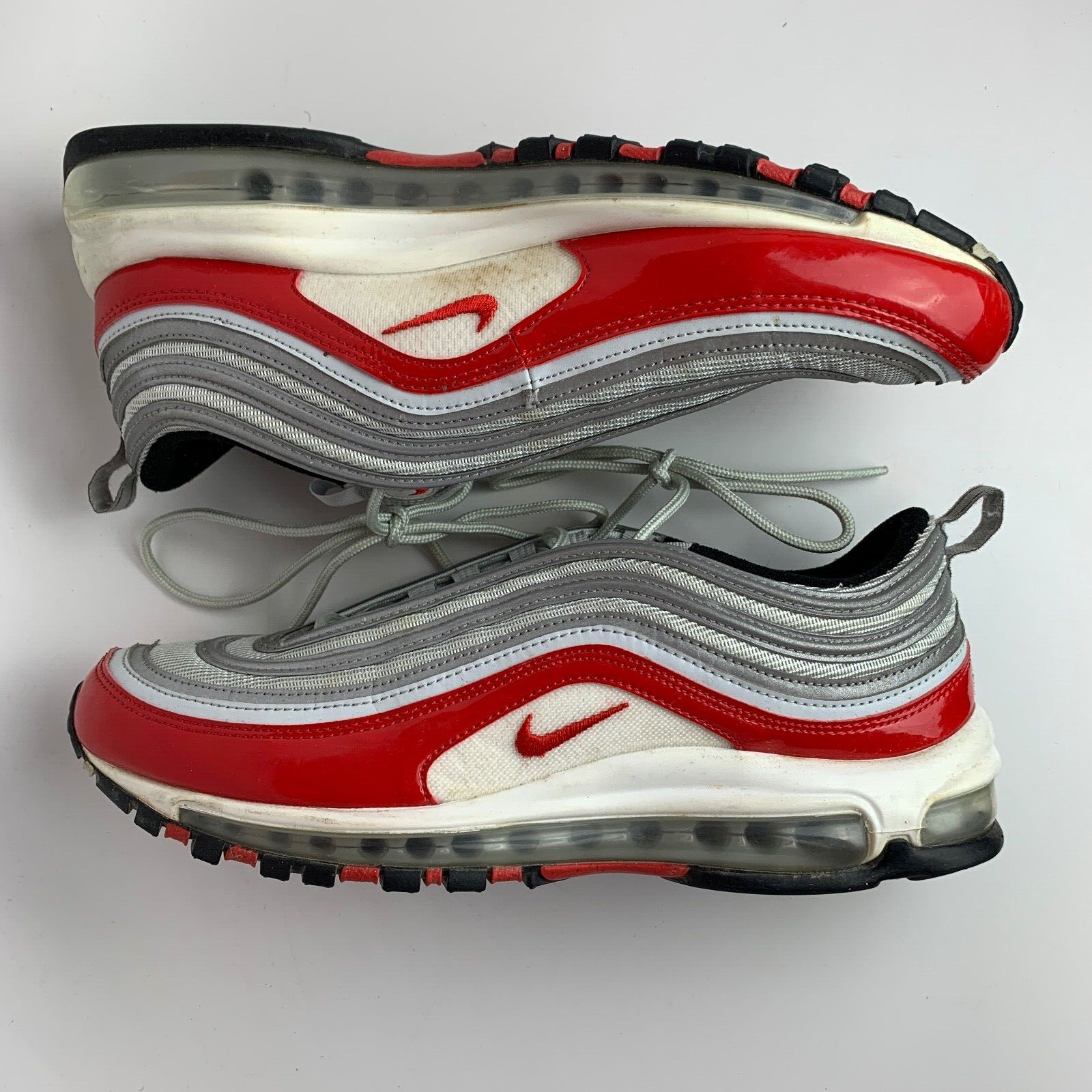 Air max 97 store bianche e arancioni