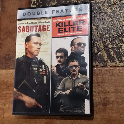 Sabotage / Killer Elite DOUBLE FEATURE (DVD, 2016)