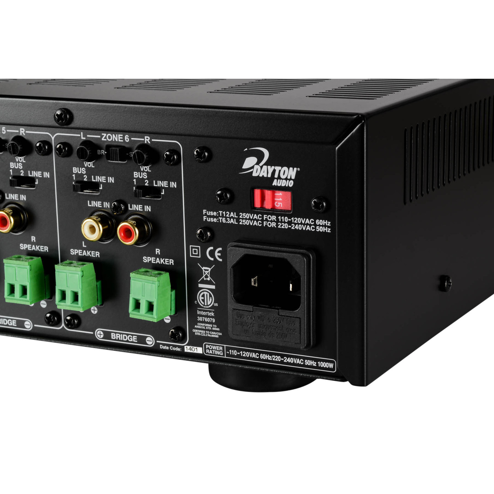 Dayton Audio MA1260 MultiZone 12Channel Amplifier 60WPC eBay