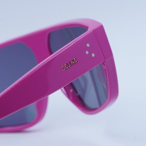 Pre-owned Celine Cl40195i 75c Shiny Pink/silver Mirror --135 Sunglasses