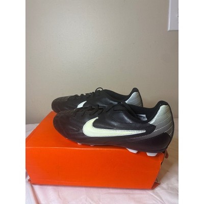 Nike Jr Premier III FG-R Youth 6Y Black White Metallic Silver 442126-010 Cleats