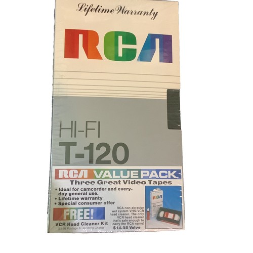 RCA T-120 Hi Fi Video Tapes VHS Set 3 BRAND NEW - SEALED | eBay