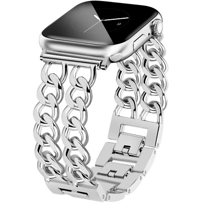 Metal iWatch Strap Band For Apple Watch Series 9 8 7 SE 6 5 4 3 2 38/40/45/49mm
