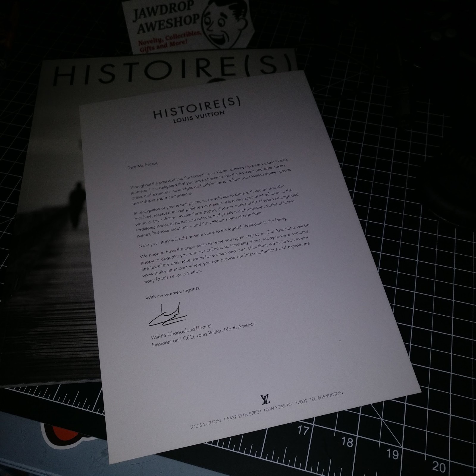 Histoire(s) Louis Vuitton 2012 Magazine Catalog Authentic LV w/ Customer Letter!