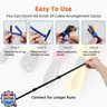 180PCS Reusable Cable Ties with Hook and Loop, Multi-purpose Adjustable 8 Inch Cable Management Wire Ties Cable Straps for Organizing Home, Office and Data Centers, Black