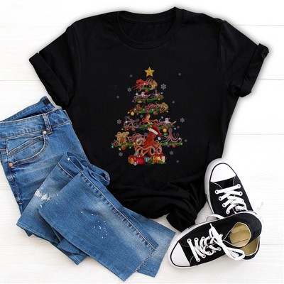Octopus Christmas Tree X-mas Lover Gift T-Shirt