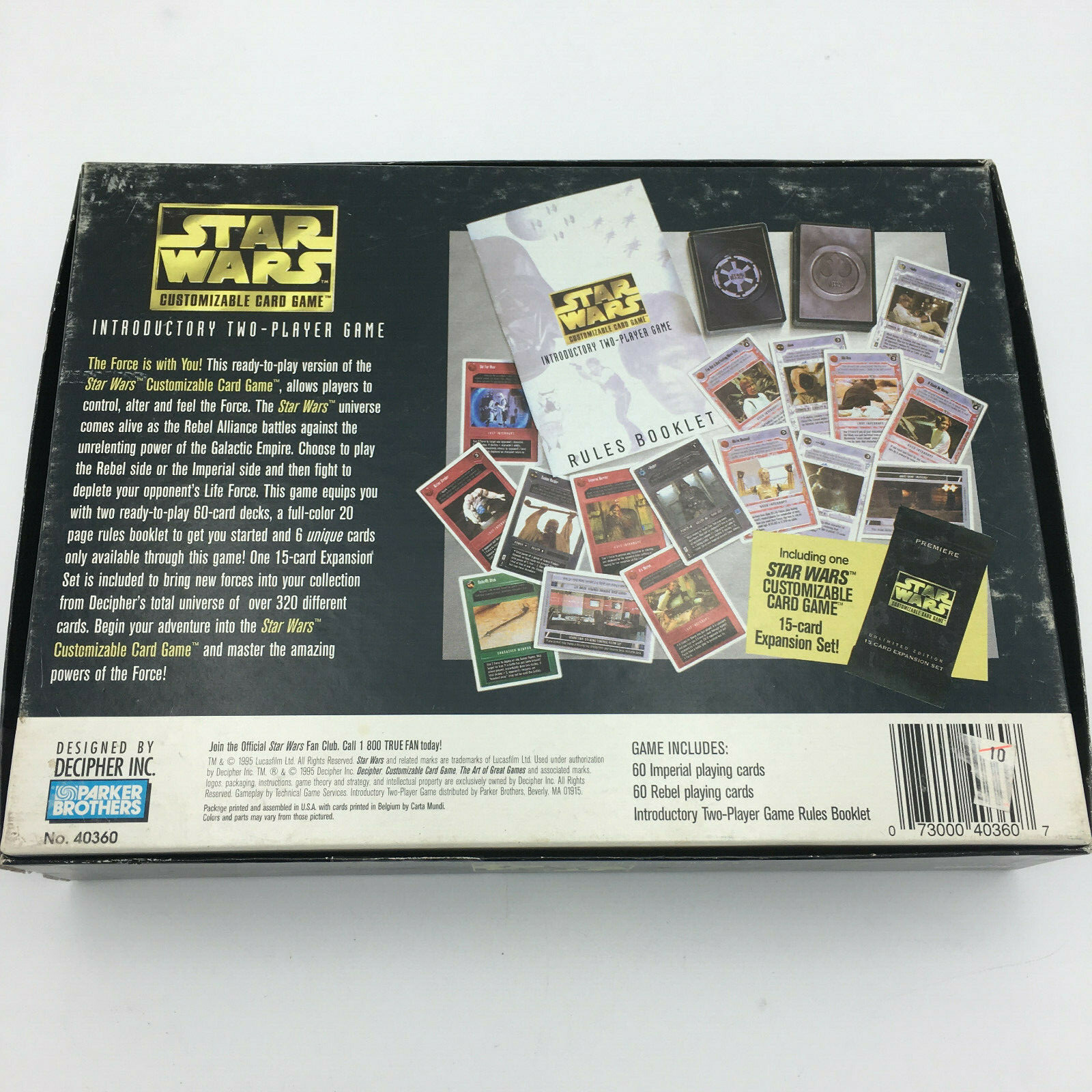 Star Wars Premiere Customizable 2-Player Card Game - Cerified Used Game Complete