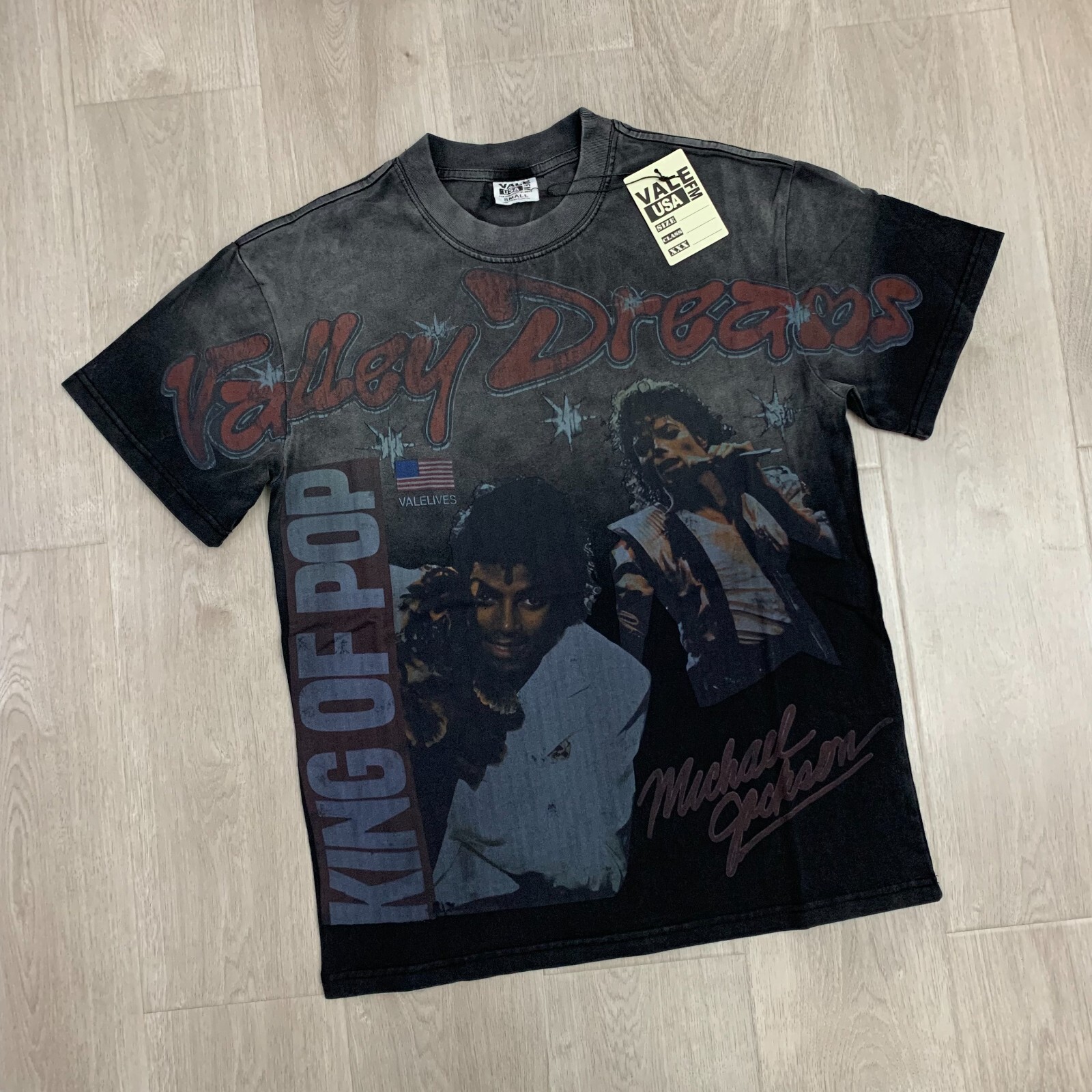 VALE FOREVER T Shirts ヴィンテージ Tシャツ POETRY TEE NAS Vale Forever Valley Sport Billie Black Mens Vintage Short