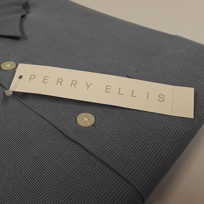 Perry Ellis Portfolio Men's Short Sleeve Button Up Shirt XXL Splash NWT