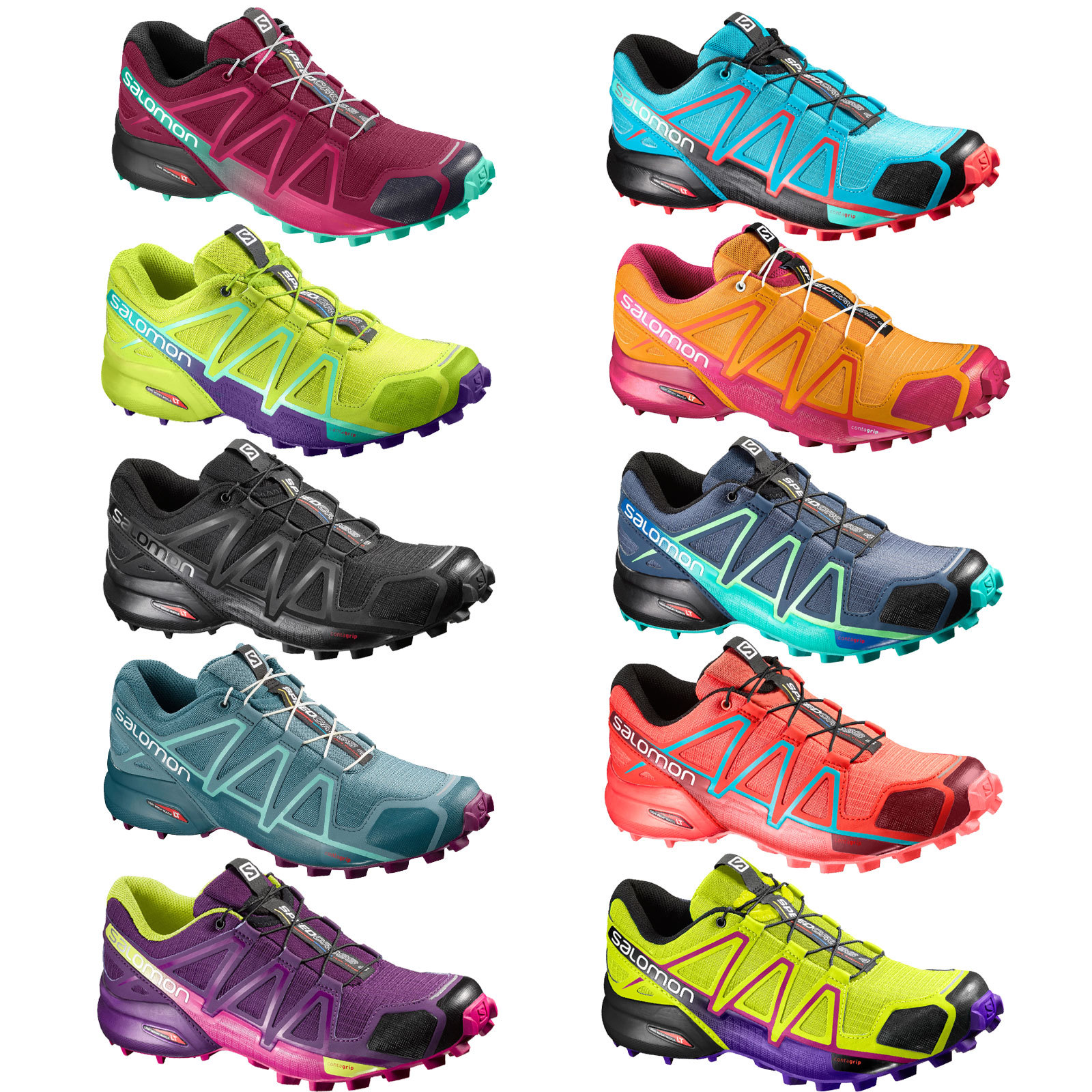 SCHUHE Salomon Speedcross 4 W Größe 38 402431 blau günstig Salomon Damen Halbschuhe versandkostenfrei | Markenschuhe
