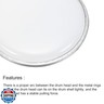 MECCANIXITY 6 Inch Drum Head Drum Skin Sound Controlled PET Material, Transparent, Pack of 2