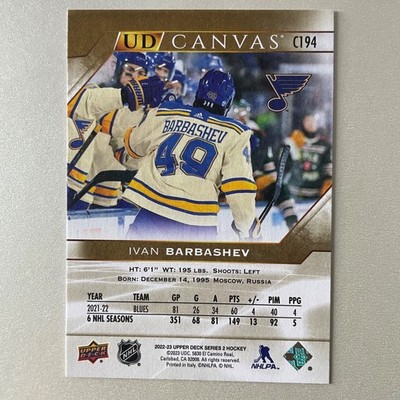 2022 Upper Deck Series 2 #C194 Ivan Barbashev UD Canvas