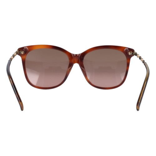 Pre-owned Gucci -gg0655sa 003 Cateye Sunglasses Havana/antique Gold Brown Gradient