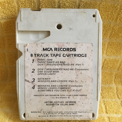 8-track tape ROSSINGTON COLLINS BAND Anytime, Anyplace, Anywhere Skynyrd rare!