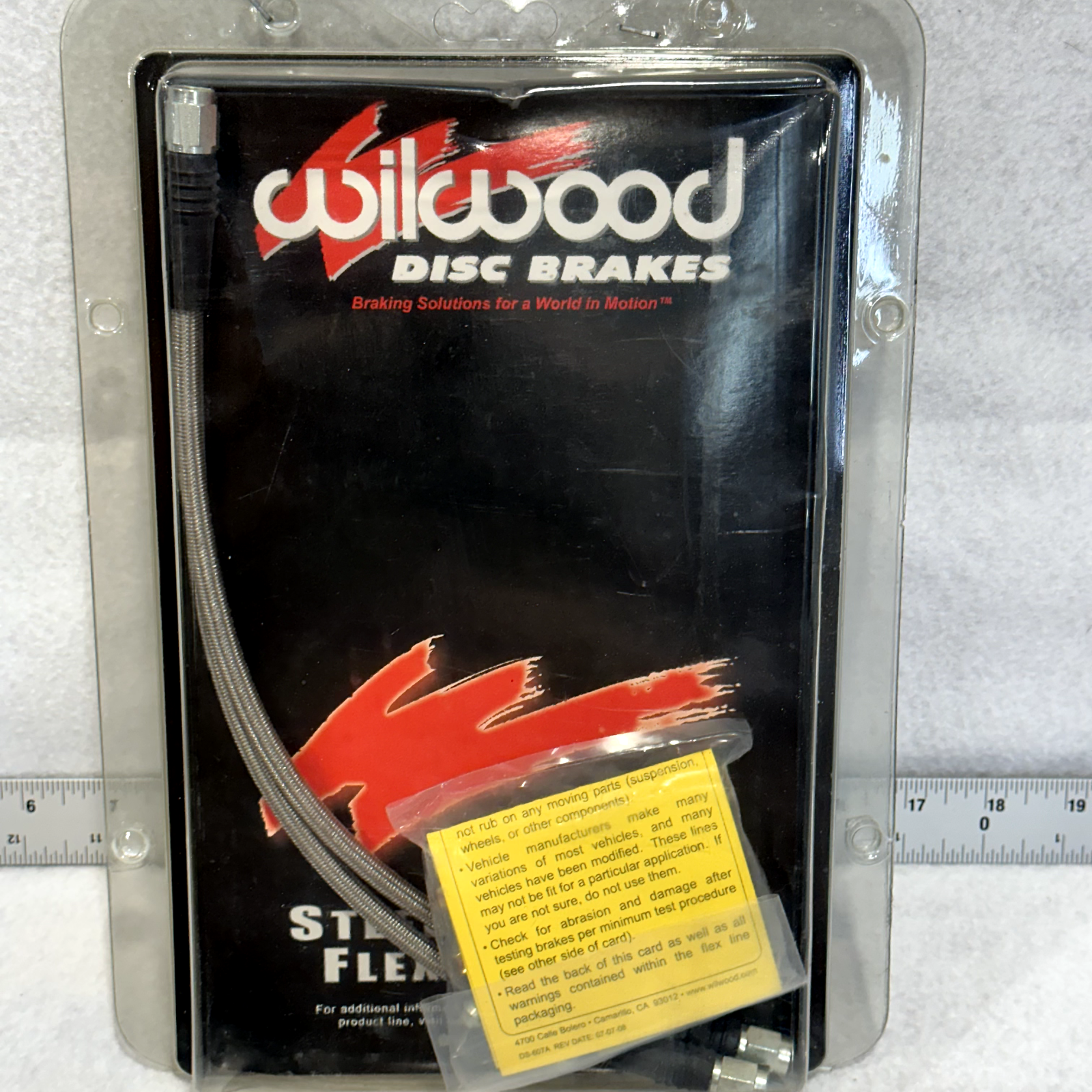 Wilwood GM F-Body 1967-69 Front Flexline Brake Hose Kit P/N 220-7056
