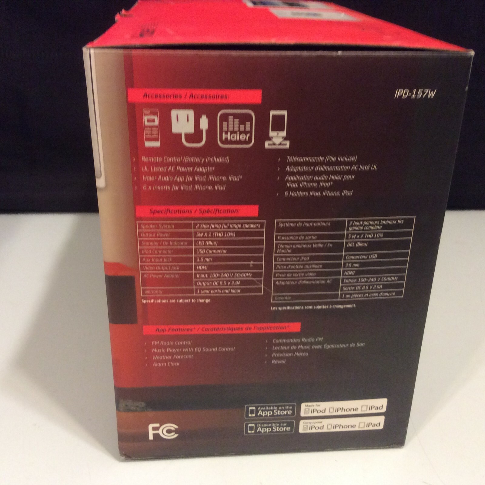 Haier Audio View HD Docking Station for Ipad Iphone and Ipod IPD-157W