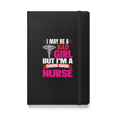 Funny & humorous hardcover bound notebook for nurses