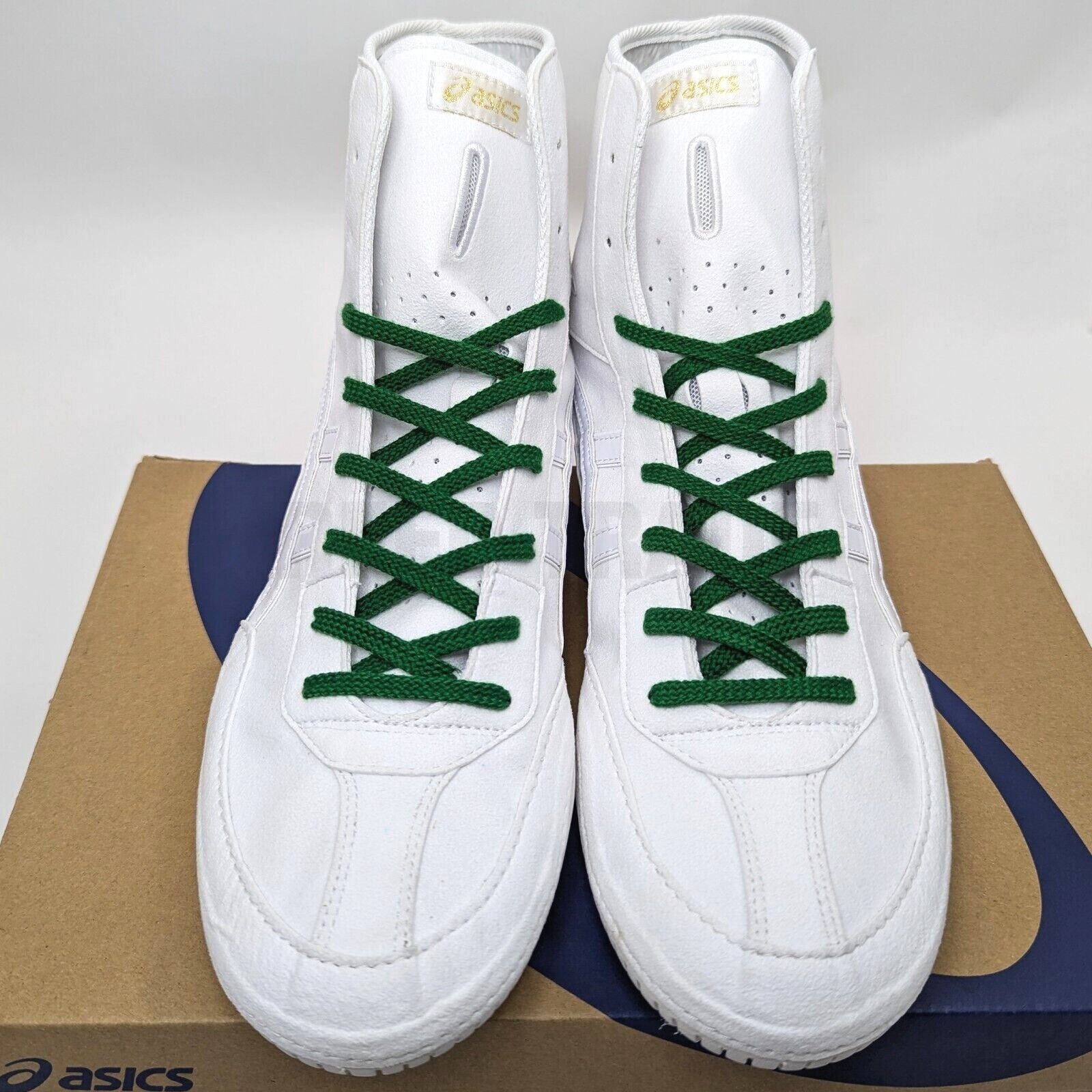 ASICS ASICS WRESTLING SHOES 1083A001 WHITE/WHITE LACE:GREEN EX-EO(TWR900) SUCCESSOR