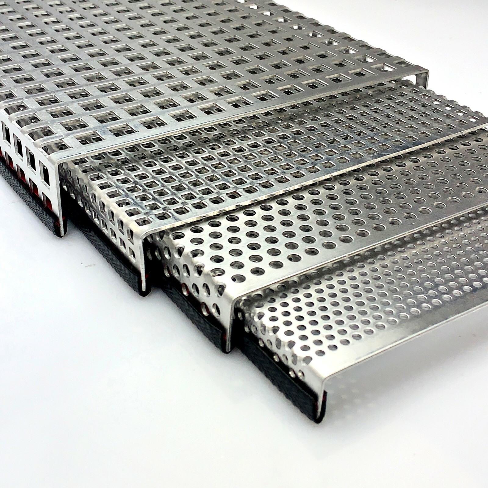 2x Lüftungsgitter Aus Aluminium, Schwarz – Rechteckige Lamellenabdeckung Für Schrank, Decke, Boden
