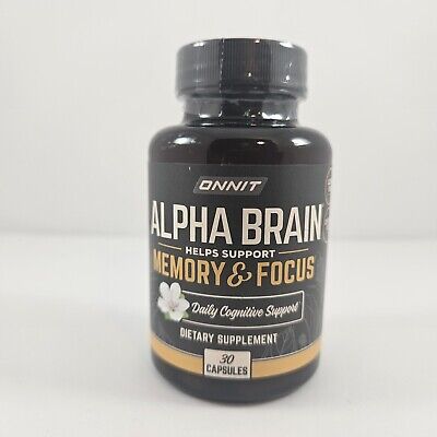 Onnit Alpha Brain Capsules Memory  & Focus- 30 Count Exp 11/24 + FREE Shipping