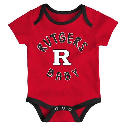 Outerstuff Набор из трех предметов Rutgers Scarlet Knights NCAA Infant Champs Creeper