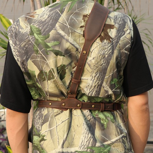 TOURBON 38/9mm/357 Ammo Sling Shoulder Strap Chest Underarm Holster Pistol Carry