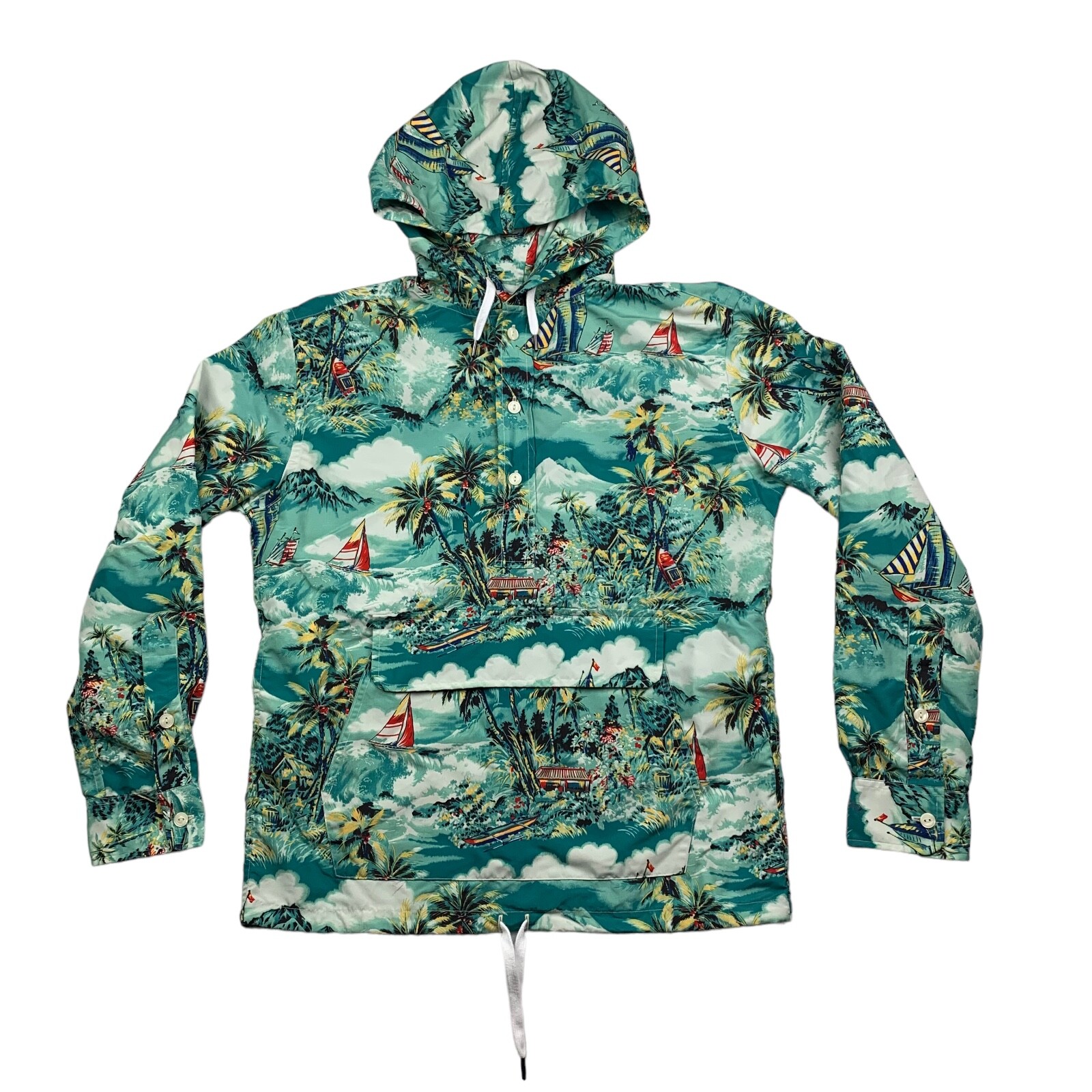 Polo Ralph Lauren Men's Half Button Hawaiian Anorak Rain