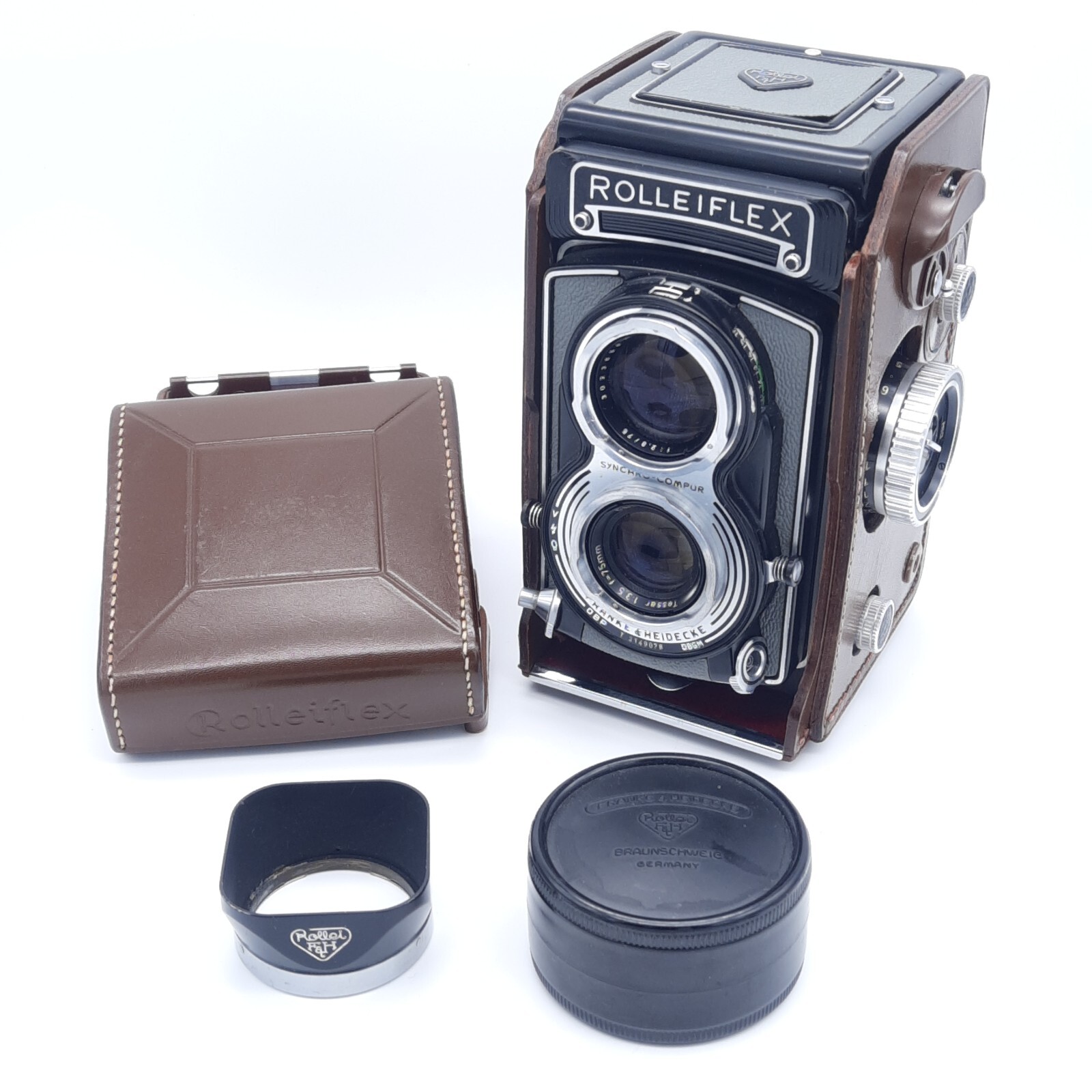 Rolleiflex 二眼レフ zeiss tessar 75mm F3.5 Rolleiflex T Grey TLR - Twin Lens Reflex Camera - Carl Zeiss