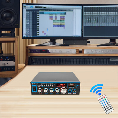 Digital HiFi Bluetooth Stereo Audio Amplifier Verstärker FM Vollverstärker