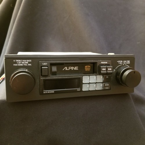 Alpine 7167 Cassette Player Car Stereo Receiver Deck Worksの Alpine 7167 Cassette Player Car Stereo Receiver Deck Worksの
