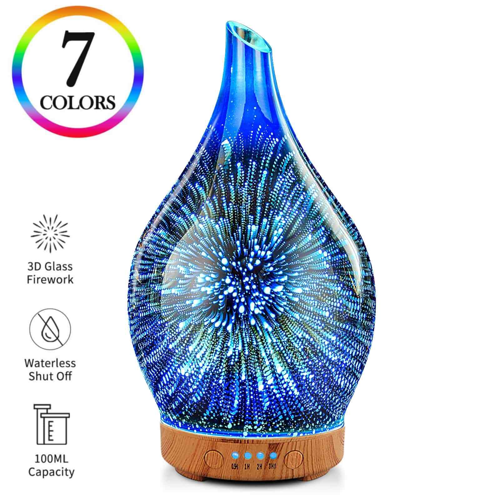 Diffuser 100ml 3d Glass Effect,essential Oil Diffuser For Ro