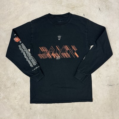 Small Kendrick Lamar Damn Tour T Shirt 2017 Long Sleeve Black TDE Rap