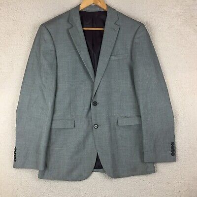Cedar Wood State Grey Polyester Blend Regular Blazer Jacket Men Size UK 40R NEW