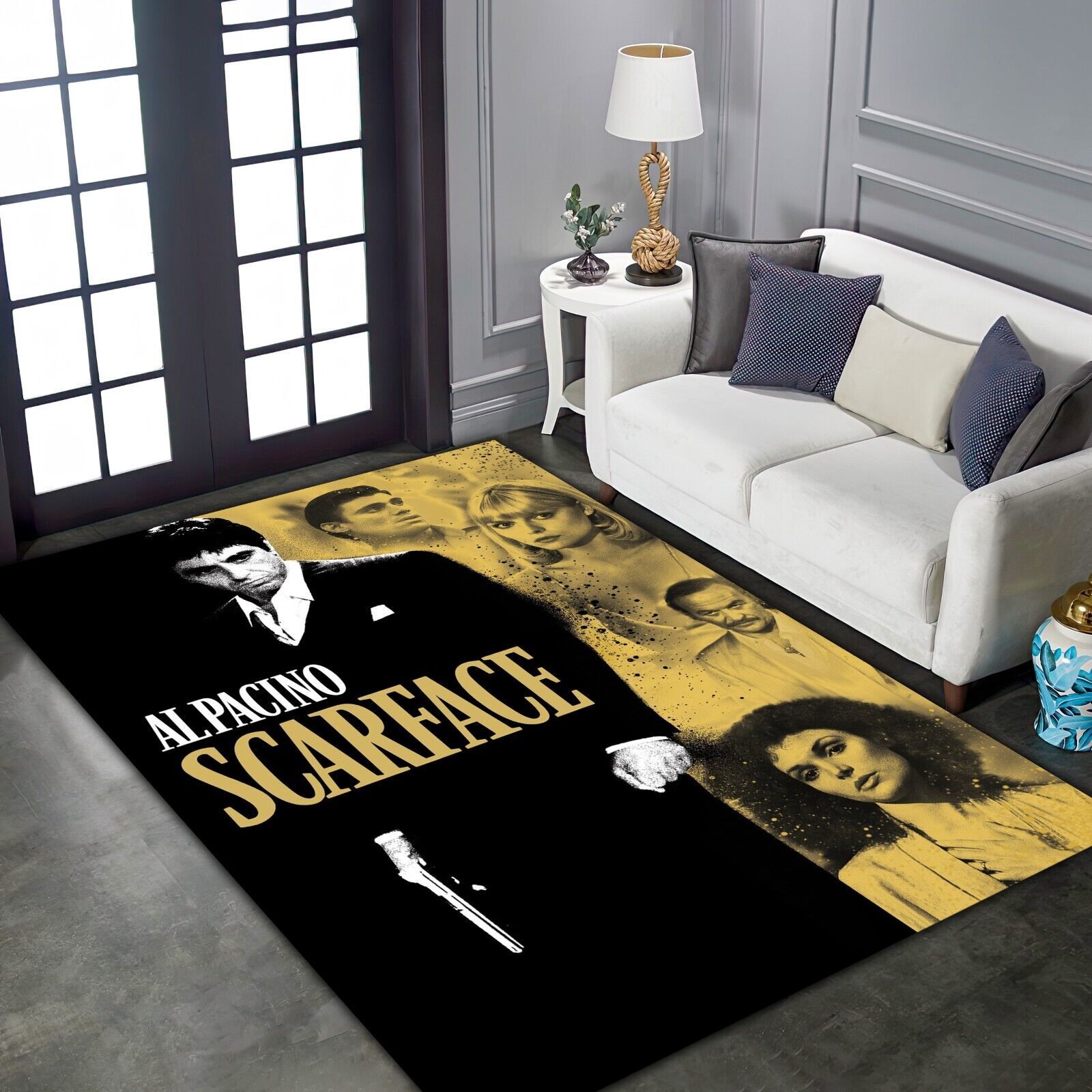 Scarface Rug, Scarface, Charming Scarface, For Living Room Rug, Fan Rug, Scarface Rug, Scarface, Charming Scarface, For Living Room Rug, Fan Rug,