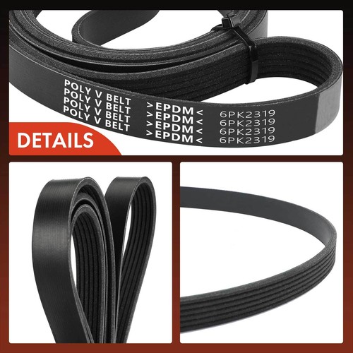 91.34 inch Serpentine Belt for Chevrolet Trailblazer GMC Saab Isuzu L6 4.2L GAS