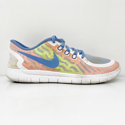 Nike Girls Free 5.0 725114-101 Разноцветные кроссовки для бега Размер 7Y