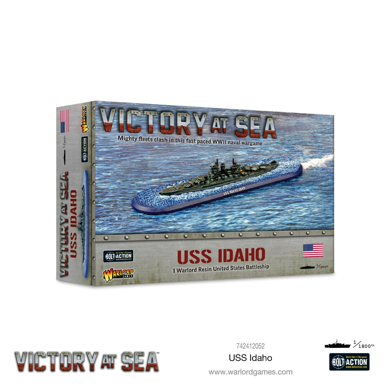 Запечатанная коробка «Победа на море» USS Idaho от Warlord Games 742412052