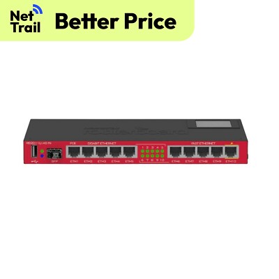 New Mikrotik RouterBOARD 2011UiAS-IN | RJ45 serial port, USB port and more RAM