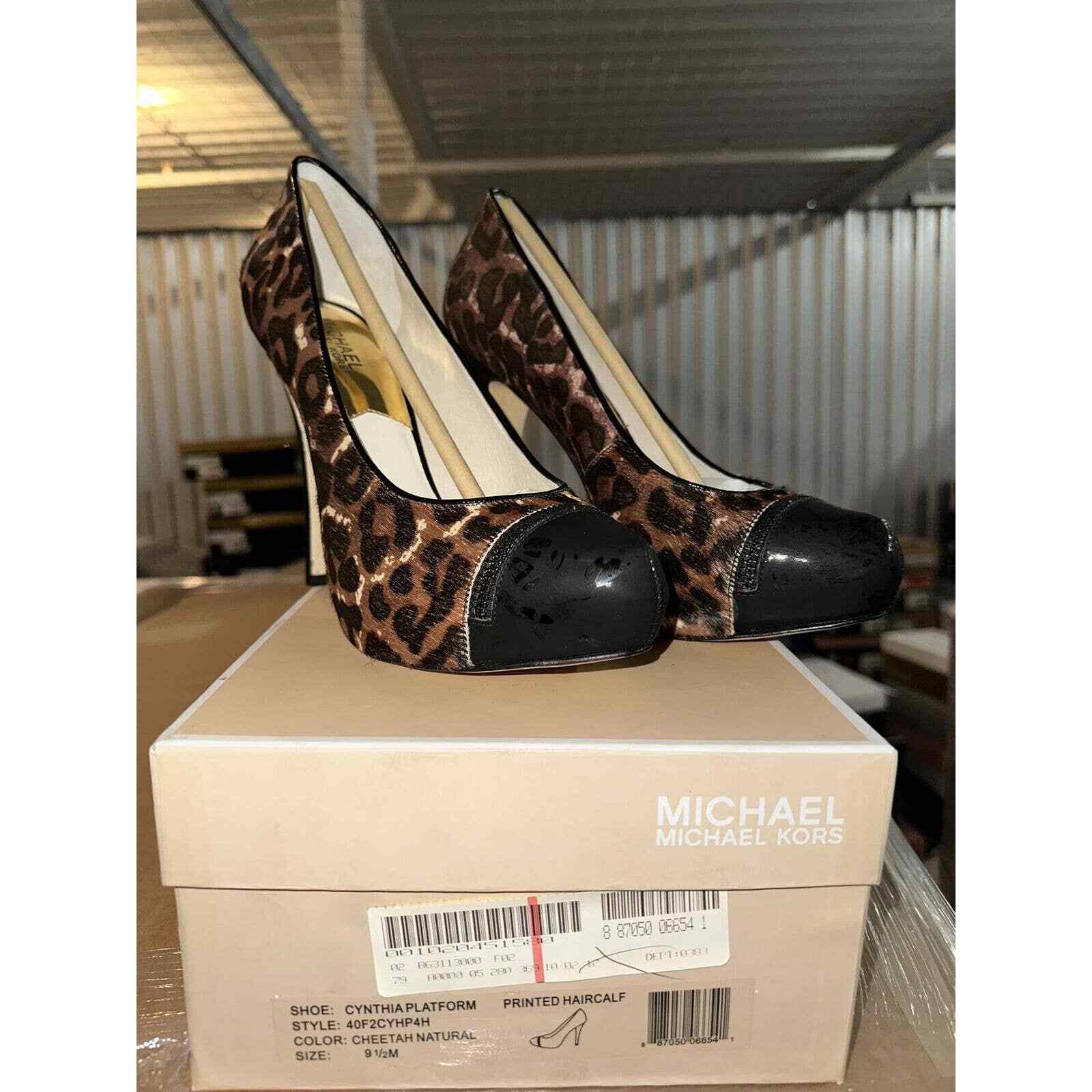 

Женские туфли-лодочки Michael Kors на платформе и каблуке Cheetah, США 9,5, Multicolor