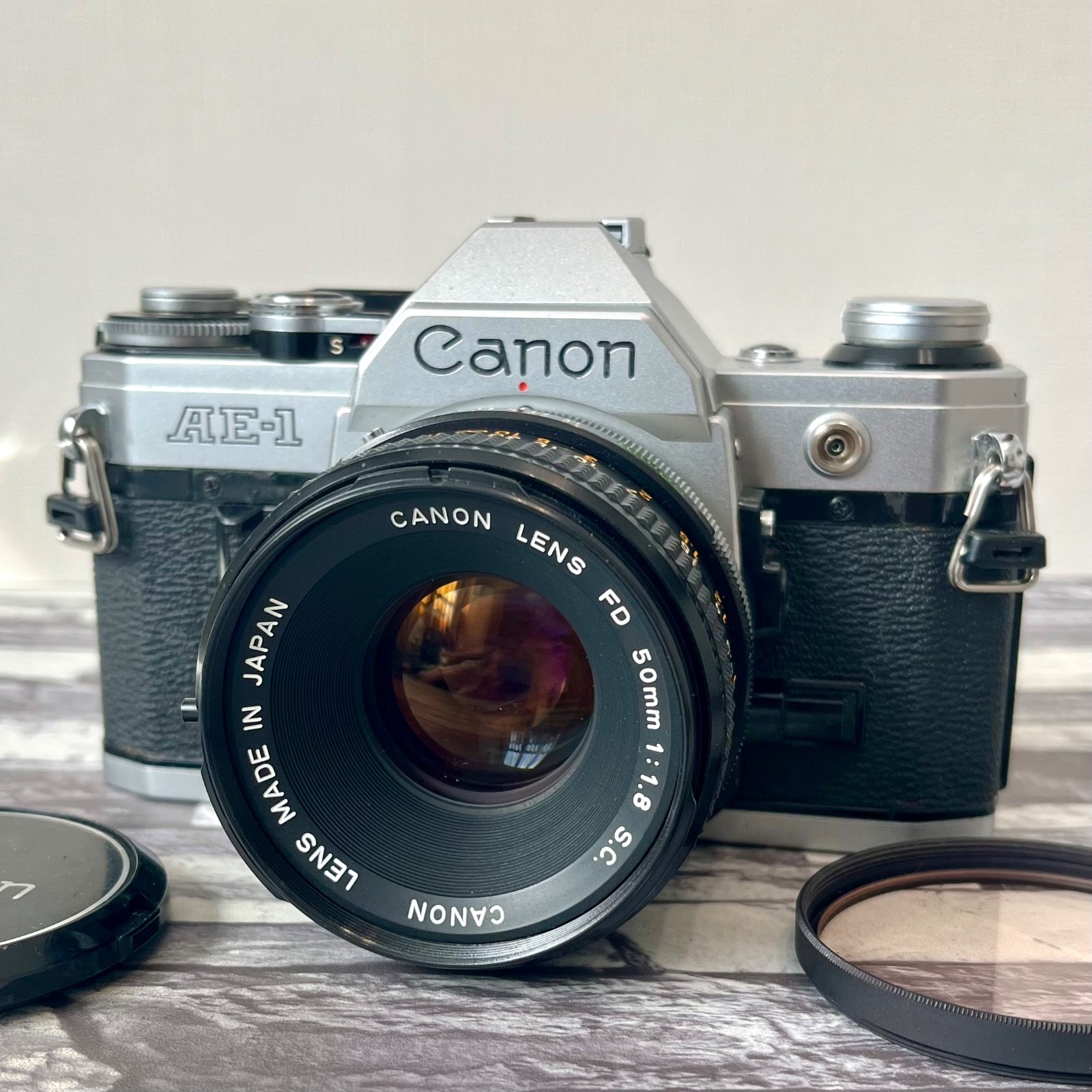 Canon AE-1 FD 50mm PROGRAM ⁄ w⁄ New 0 no. body lens, zoom bonus