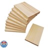 10PCS Rectangle Wood Boards Unfinished Wood Blocks for Crafting, 4x2.4x0.4in Blank Whittling Wooden Blocks for Wood Carving,Painting and Burning