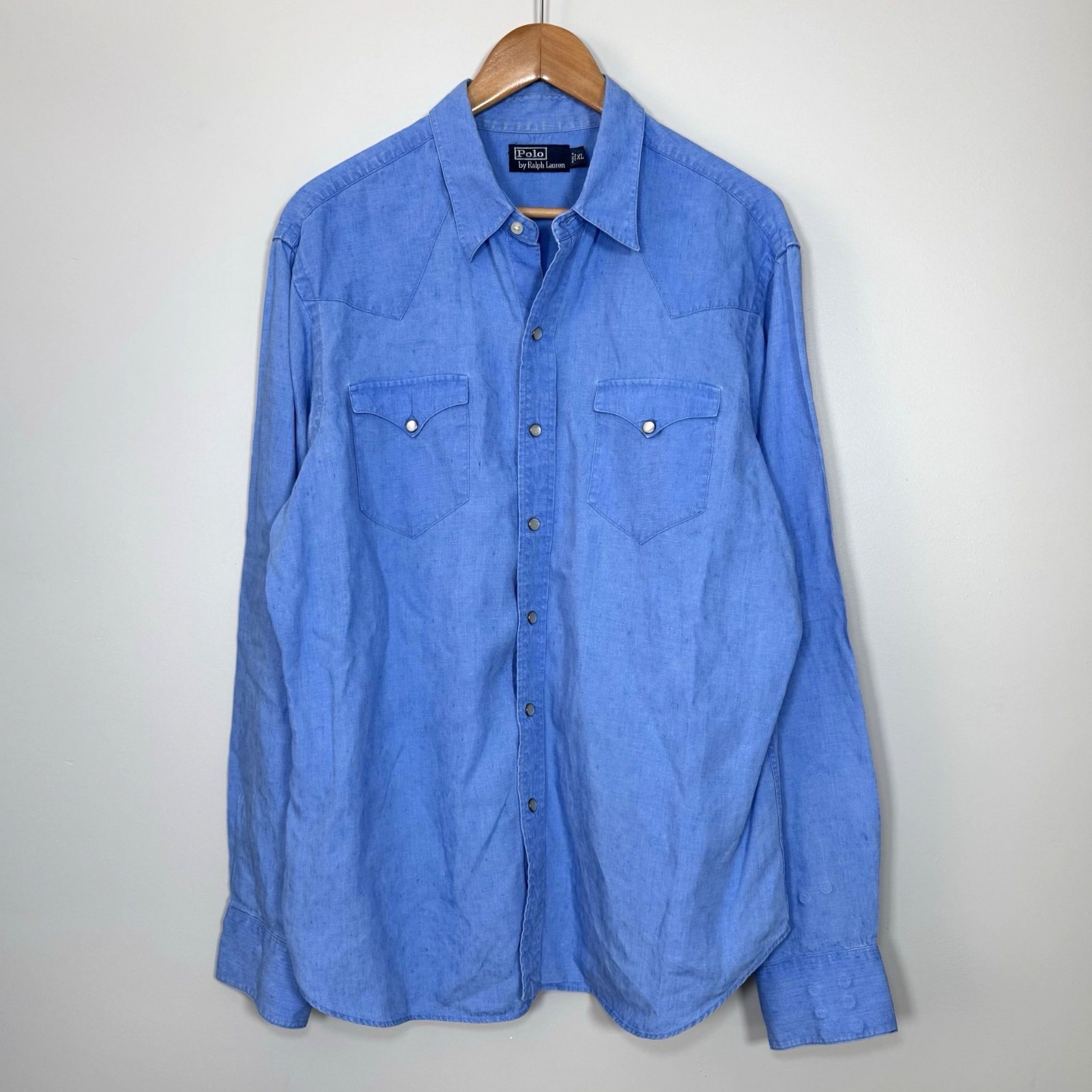 トップス 90s Polo Ralph Lauren Chambray Shirt L トップス 90s Polo Ralph Lauren Chambray Shirt L Rare 90s