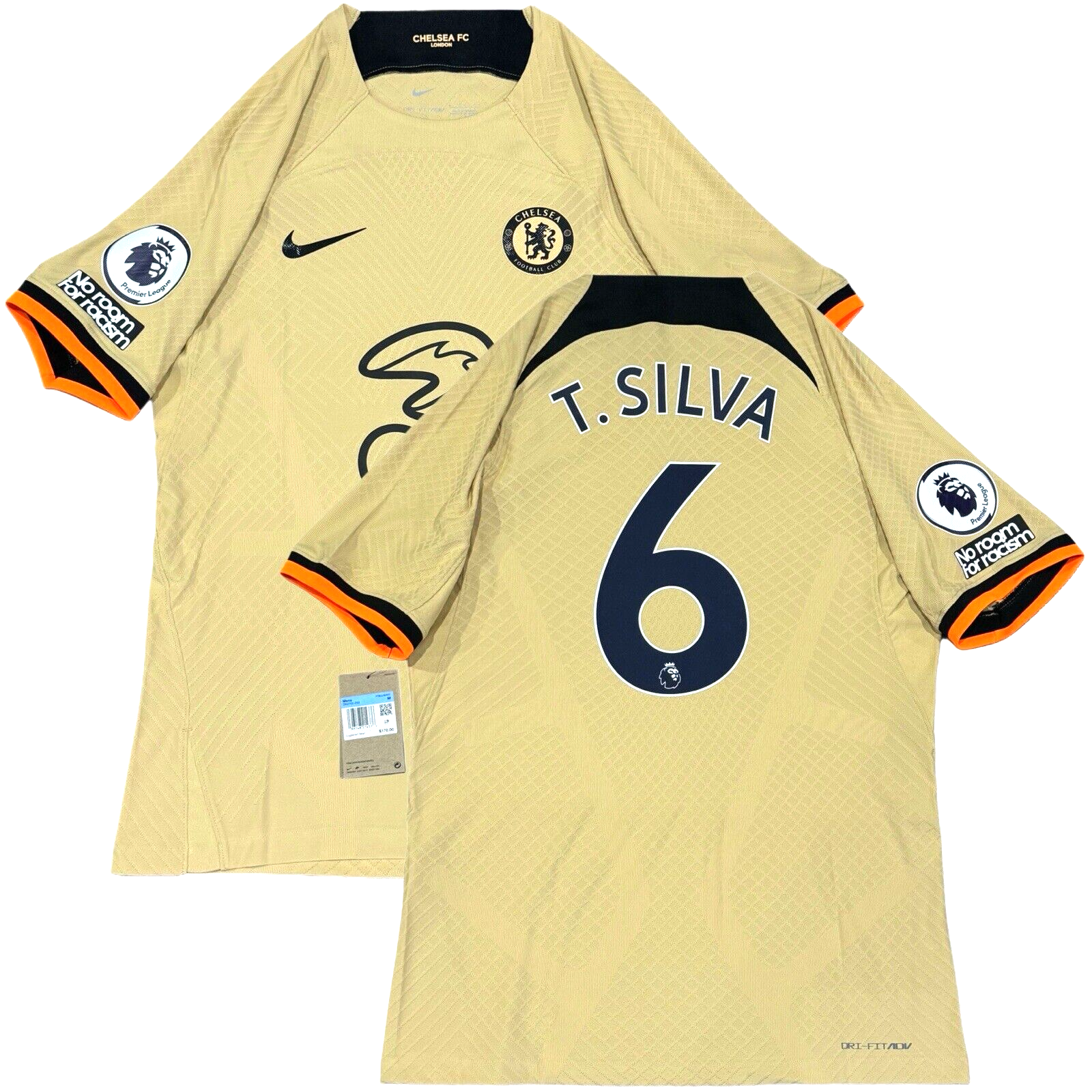 Chelsea T.SILVA ユニフォーム 2023-24 Chelsea Authentic Home Shirt T. Silva #6 (XL)