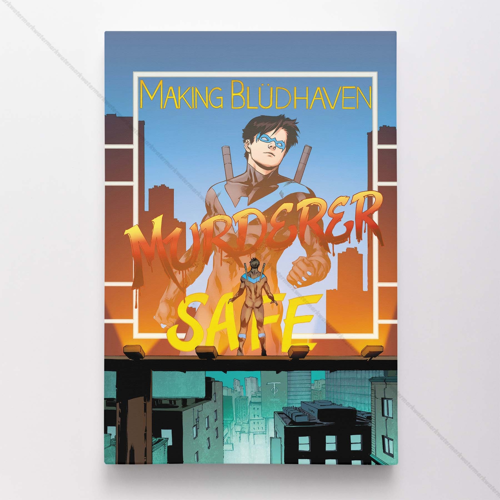 Nightwing Poster Canvas DC Comic Book Cover Art Print #9075